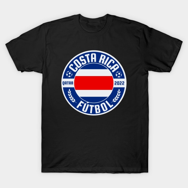 Costa Rica Futbol T-Shirt by footballomatic